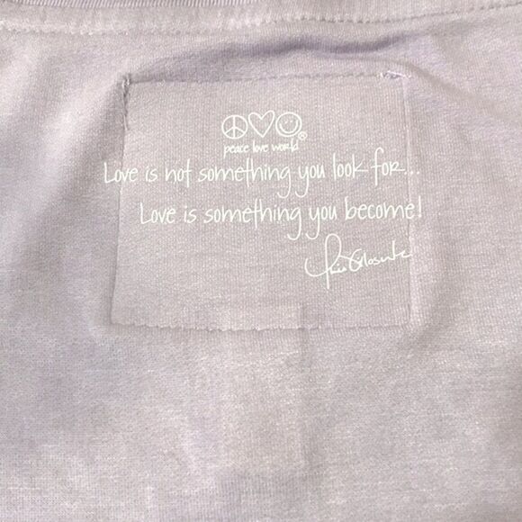 Peace Love World Brushed French Terry V-Neck Top - Picture 3 of 4